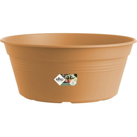 Elho Green Basics Coupe 33cm Pot de Fleur - Mild Terra (1/5)