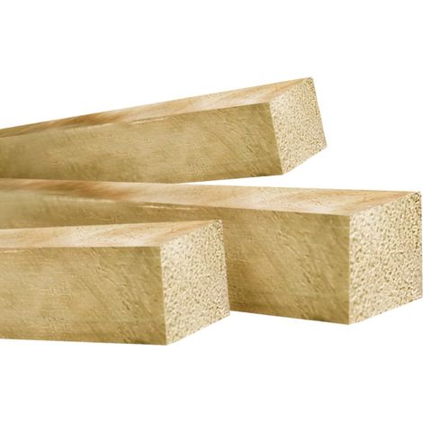 Poutres en bois poncé 8x8 cm - Dimension : 8x8x100 cm