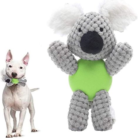 Peluche pour chien, jouet interactif pour occuper les chiens, jouet à mâcher mignon et couineur pour chiot, petites, moyennes et grandes races (1/4)