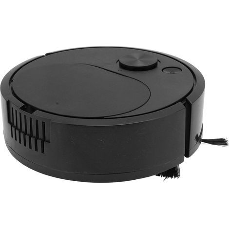 Multifunktionaler, per USB aufladbarer Saugroboter, intelligenter Mini-Reinigungsroboter für Hartholzböden, Fliesen und Teppiche, schwarz (1/5)