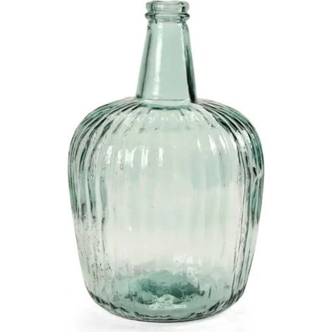 Botella decorativa de vidrio transparente 10 L Ø26x38 cm