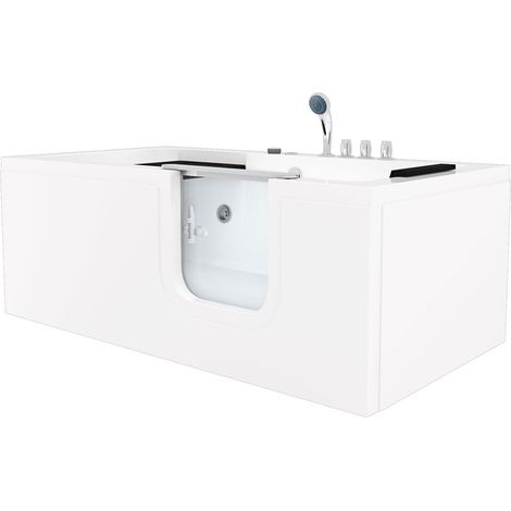 Whirlpool Seniorenwanne mit Tür S15WP-TH-R 85x160cm Thermostat-Armatur