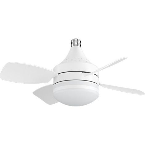 Energy-saving LED ceiling fan combination with strong airflow, easy installation, 2-in-1 (1/4)