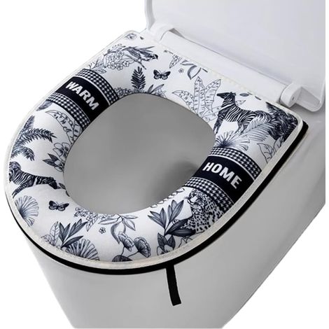 Toilettensitzbezug, waschbare und wiederverwendbare Badezimmeraccessoires, weiche Toilettenmatte, Toilettensitzbezug