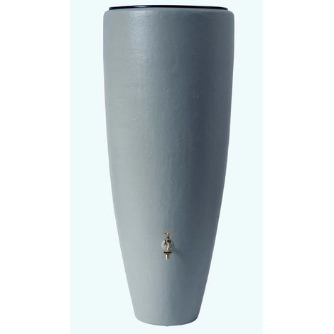 Graf – Récupérateur d'eau de pluie 300L – Réservoir gris traité anti U.V. – Bac à plantes amovible – Attache murale incluse (1/10)