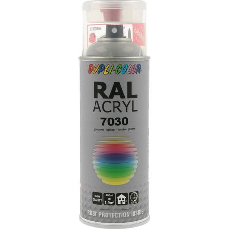 PEINTURE ACRYL RAL7030 BRILLANT 400ML DUPLI COLOR