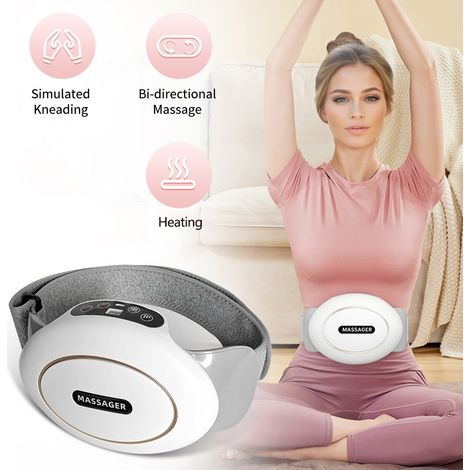 Masseur abdominal intelligent Double mode massage Feu rouge Chauffage Minuterie 10 minutes Appareil portable de relaxation domestique