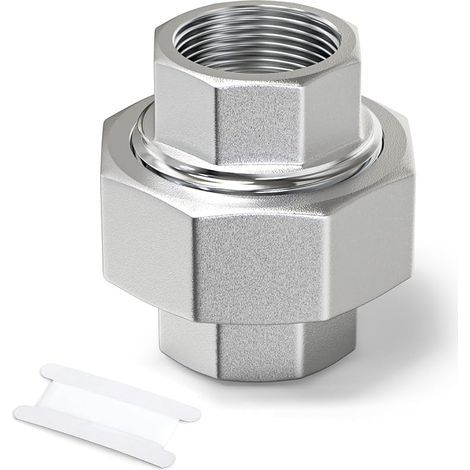 1 pièce Raccord femelle en acier inoxydable 304 3/4" BSP, raccord union, adaptateur fileté pour eau/huile/gaz (1/5)
