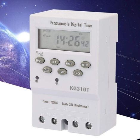 KG316T 220V Mikrocomputer-Zeitschalter, Mikrocomputer-Zeitschalter, automatischer programmierbarer digitaler Zeitschalter (1/4)
