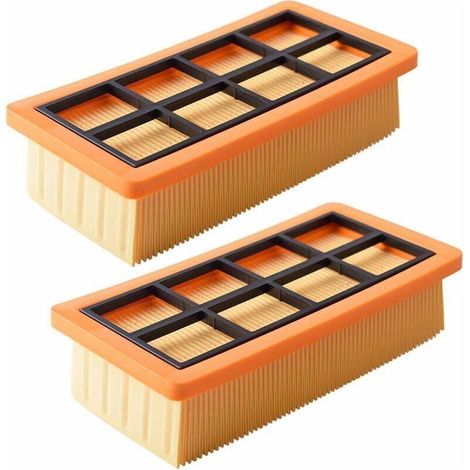 Filtre universel pour aspirateur sec et humide – 2 pièces, compatible avec modèles Kärcher AD2, AD3, AD4, AD 3.000 et 6.415-953.0 – avec bande adhésive intégrée pour fixation sécurisée (1/5)
