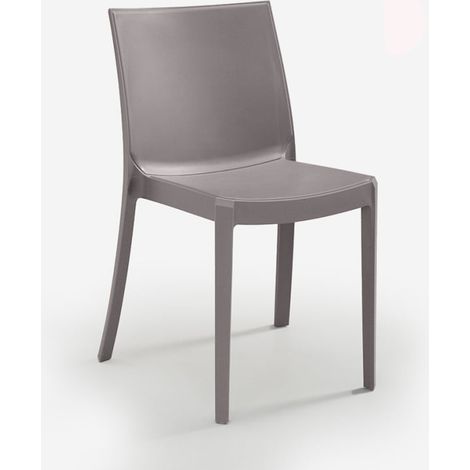 SEDIA IN POLIPROPILENE 'PERLA' beige taupe (1/4)