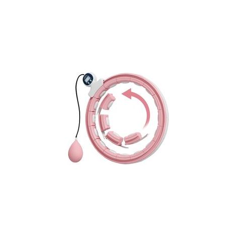 Hula-Hoop-Reifen mit Massagepunkten, verstellbar von 76 bis 113 cm Taillenumfang, 16 abnehmbare Segmente, Fitness