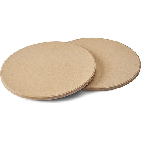 Napoleon – Pierre à pizza en cordiérite 24,5cm – Lot de 2 – Absorption humidité pour croûte croustillante – Compatible barbecue TravelQ
