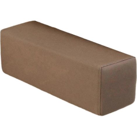 Coussin repose-coude GC2026 avec taie d'oreiller amovible et lavable - Coussin confortable pour canapés, lits et salons, marron (1/5)