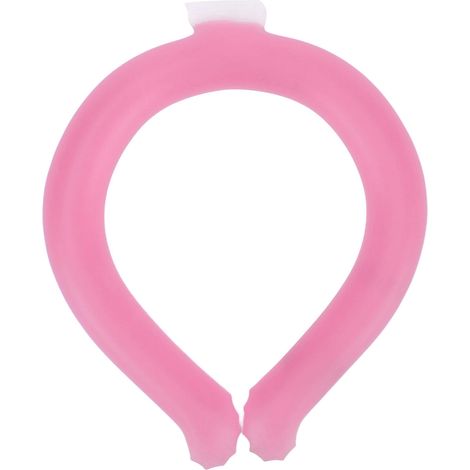 Anneau Rafraîchissant pour le Cou Réutilisable et Léger - Collier de Refroidissement Portable pour Chaleurs Estivales Rose (1/5)