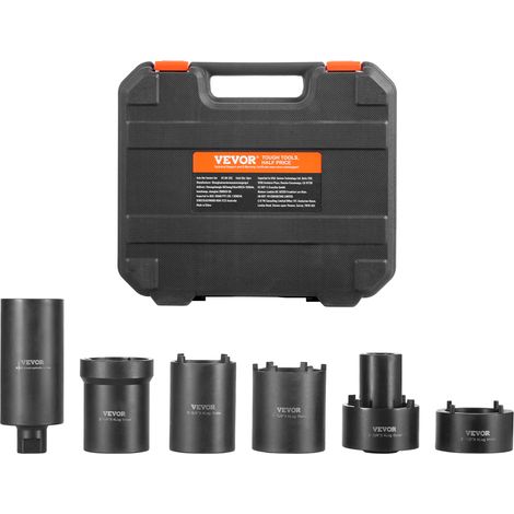 Vevor – Jeu de douilles pour écrous d'essieu 6 pièces – Acier CR-MO traité – Résistant aux chocs et à la corrosion – Compatible Toyota, Ford, 4WD
