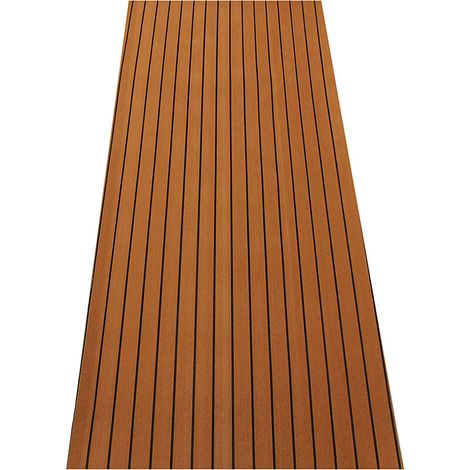 2400x900x5mm Tapiz marino de teca para cubierta de veleros, hoja y colleja para yate