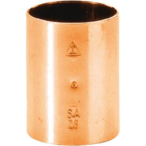 manchon à souder en cuivre - femelle / femelle - diamètre 14 mm - sachet de 10 (1/2)