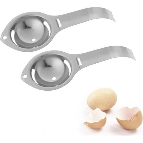 Séparateur d'oeuf - Acier inoxydable - 16.5x7cm - 2 pièces (1/4)