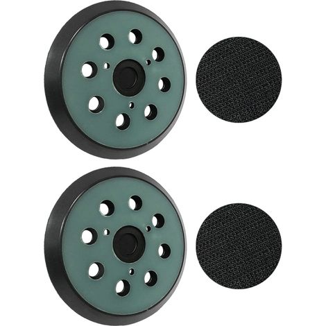 Plateau de Ponçage 125mm Disques de Ponçage à 8 Trous patin Ponceuse Makita 5 Pouces pour Makita BO 5010, 5030, 5031, 5041, DeWalt DW420, DW421, Porter Cable 390, 382, 343（2pcs） (1/5)