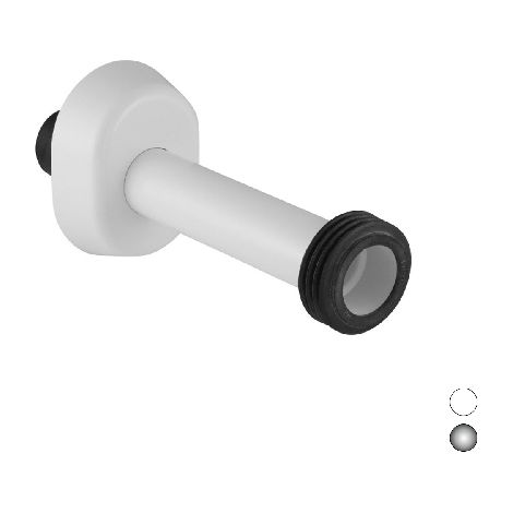 CANOTTO D'ALLACCIAMENTO PER CASSETTA UNICA+  GEBERIT- Diam. 40/44 L.250 Bianco- GEBERIT- pezzi 1