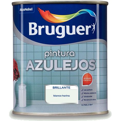 Smalto per piastrelle di farina bianca brillante 0,75 l 5075264 BRUGER (1/5)
