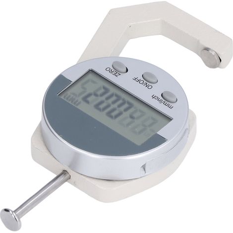 Mini-tragbares LED-Anzeigemessgerät, Dickenmessung von 0 bis 25,4 mm, multifunktional, für Leder, Stoff und Papier. (1/5)