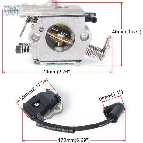 Pièces détachées pour tronçonneuses MS170 et MS180 (carburateur et pièces de tronçonneuse) (un paquet) (1/4)