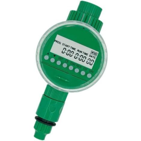 Minuterie d'irrigation automatique alimenté par batterie Contrôleur d'arrosage numérique pour jardin pelouse serre irrigation goutte à goutte