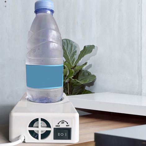 Mini-USB-Getränkewärmer mit Kühl-/Heizfunktion (10–45 °C), ABS-/Edelstahlplatte, für Büro, Auto und Zuhause (1/5)