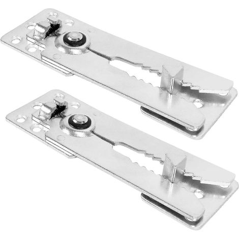 Lot de 2 connecteurs pour canapé d'angle, connecteurs métalliques pour canapé d'angle coulissant (1/5)