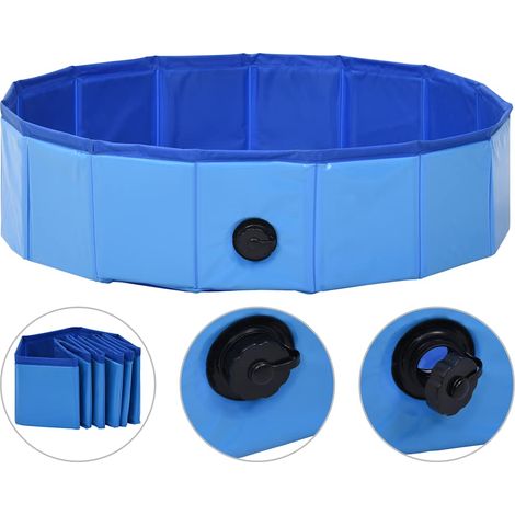 Faltbare Hundepool Blau 80x20 cm PVC