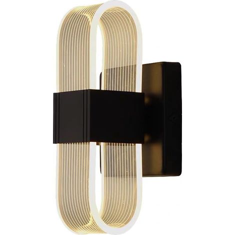 Double Head Wall Sconce Light Luxury Atmosphere Bedroom Bedside Lamps Hotel Room Corridor Stairs Personality Creative Warm Romantic Minimalist Striped Twill Gold Black Sconce
12w (1/4)