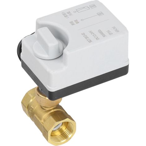 Robinet à bille motorisé 2 voies normalement fermé DN20 12V/24V commande manuelle et automatique électrique (1/5)