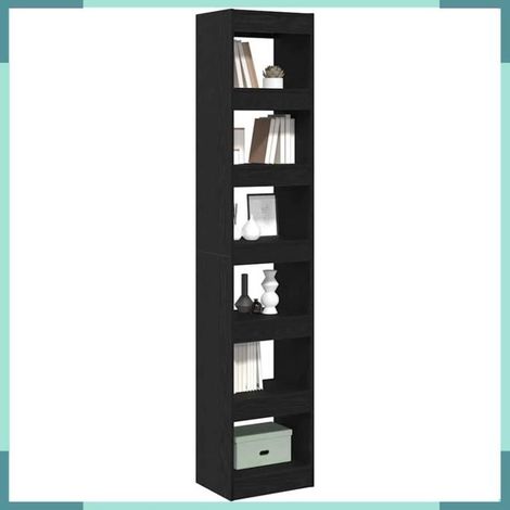 862719 Bibliothèque Chêne noir 40 x 30 x 198 cm Bois d'ingénierie (1/4)