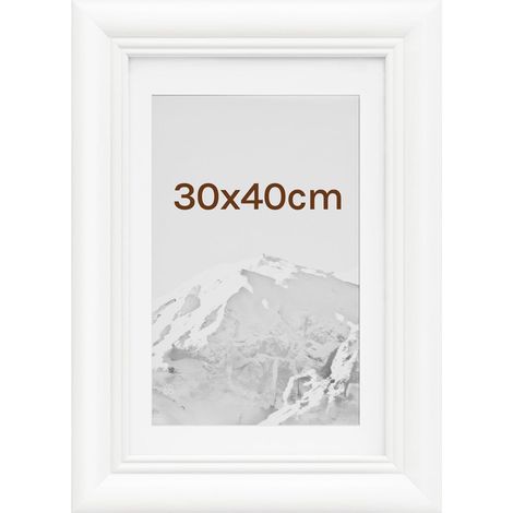 WOLTU 1x Cornice Foto da tavolo da muro 30x40cm, Bianco (1/4)