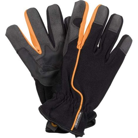 Fiskars 1003477 Garten-Arbeitshandschuhe Schwarz/Orange 1 Paar