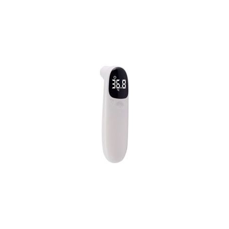Thermomètre Frontal et Auriculaire, Thermomètre Numérique Sans Contact Thermomètre Infrarouge avec Affichage à LCD, Thermomètre Fièvre pour Bébé, Enfants, Adulte et Objets（Blanc）-LIAIKI