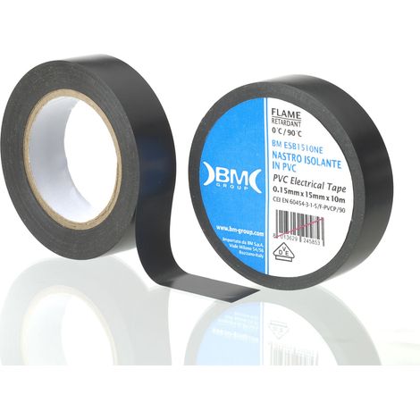 RUBAN ISOLANT ÉLECTRIQUE 10 M x 15 MM NOIR - BE ESB1510NE (1/3)