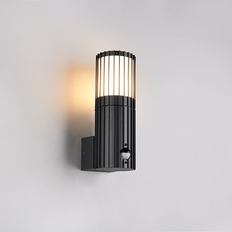 Lampe murale Volga anthracite avec capteur - 269469142