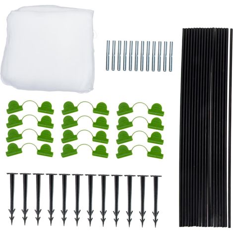 Kit Filet de Protection Jardin avec Arceaux pour Filet Maillé Respirant et Réutilisable Protection Oiseaux et Insectes pour Légumes Fruits et Plantes (1/5)