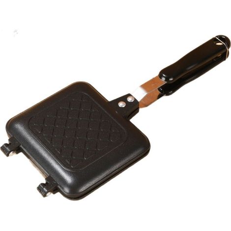 Gaufrier Électrique - Chauffage Uniforme - Revêtement Antiadhésif Noir - Pour Cuisine Domestique - 1 Pièce (1/5)