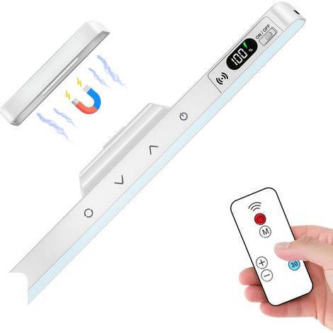 Lampe Miroir LED - Commande Tactile - 5 Températures De Couleur - Aimantée Rechargeable USB-C - Pour Salle De Bain Cuisine - 1 Pièce (1/5)