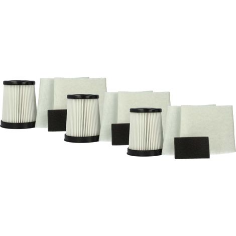 vhbw 12x Filtro compatible con Dirt Devil M2013-8, M2013-9, M2013-7, M2881, M2881-0, M2881-1, M2881-2, M2881-3, M2881-4, M2881-5 aspiradora