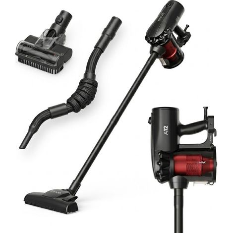 EVVO Aspirador con cable A12, 2 en 1, escoba y mano, Depósito 500 ml sin Bolsa, succión 16 kPa, Tecnología ciclónica, Filtro (1/5)