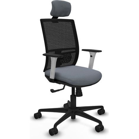 Bürostuhl piqueras y crespo Yunquera schwarz weiß verstellbar (1/2)