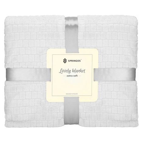 Coperta per letto, plaid 170x210 cm grigio chiaro a doppia faccia, imbottito per divano.