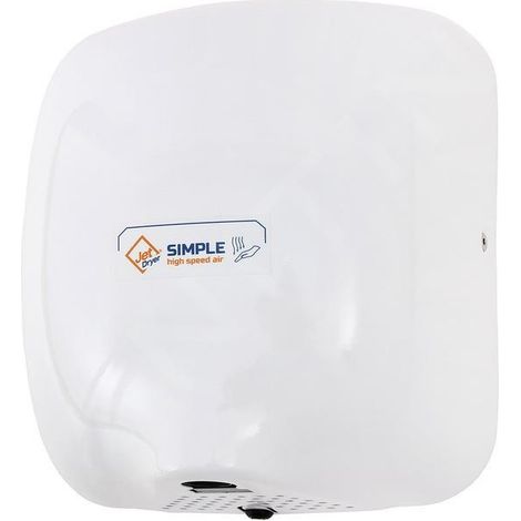 Jet Dryer - Sèche-mains à air chaud Simple, métal blanc 8596220002709 (1/5)