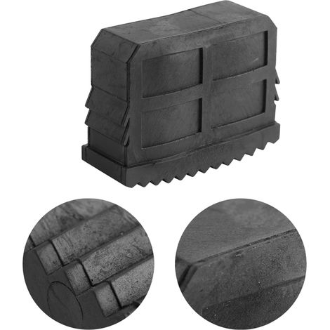 2 Pièces Coussinets Antidérapants pour Pieds d'Échelle, Semelles de Rechange Noires (1/5)