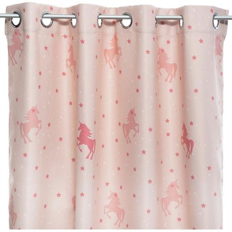 Atmosphera Collection Tenda Oscurante Unicorni Rosa 140x250 cm